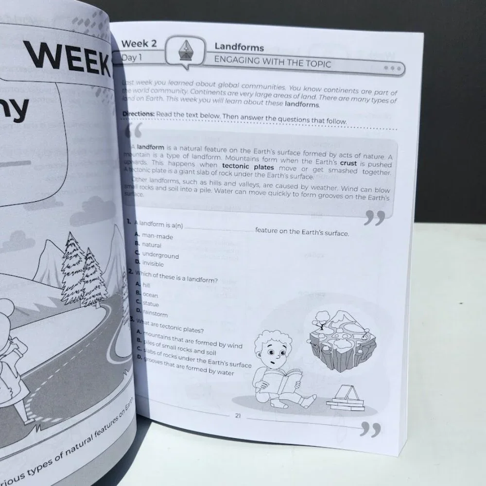 NEW 3rd Grade Social Studies: Daily Practice Workbook 20 Weeks of Fun Activities